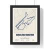 Personalised Barcelona Marathon Print - framed street map Barcelona Marathon route print with name and finish time