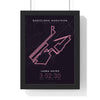 Personalised Barcelona Marathon Print - framed night style Barcelona Marathon route print