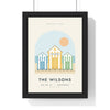 Personalised Beach Hut Print - framed pastel beach hut print for The Wilsons, hut 27 at Southwold