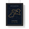 Personalised Berlin Marathon Print - framed night style Berlin Marathon route print