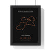 Personalised Berlin Marathon Print - framed minimal Berlin Marathon route print