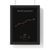 Personalised Boston Marathon Print - framed minimal Boston Marathon route print