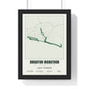 Personalised Brighton Marathon Print - framed street map Brighton Marathon route print with name and finish time