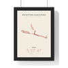 Personalised Brighton Marathon Print - framed minimal Brighton Marathon route print