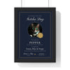 Personalised Cat Adoption Certificate Print - another colourway