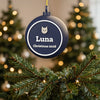 Personalised Cat Bauble - personalised cat bauble on the Christmas tree