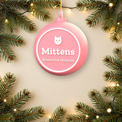 Personalised Cat Bauble - another colour choice