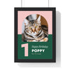 Personalised Cat Birthday Print - another design