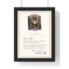 Personalised Gift From the Cat Letter Print - framed personalised gift from the cat letter print