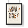 Personalised Cat Name Photo Letters Print - another design