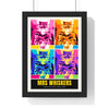 Personalised Cat Pop Art Print - framed personalised cat pop art print