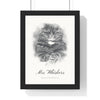 Personalised Cat Sketch Portrait Print - framed personalised cat sketch portrait print