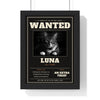 Personalised Cat Wanted Poster Print - another colourway