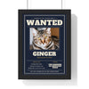 Personalised Cat Wanted Poster Print - another design