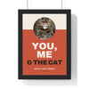Personalised You, Me & the Cat Print - framed personalised you, me & the cat print