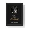 Personalised You, Me & the Cat Print - another colourway