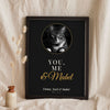 Personalised You, Me & the Cat Print - leaning in a frame