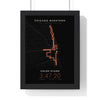 Personalised Chicago Marathon Print - framed night style Chicago Marathon route print