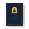 Personalised Christmas Traditions Print - framed navy grandparents version