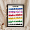 Personalised Colour of Music Print - colour of music print with Yellow by Coldplay in gold