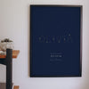 Personalised Constellation Name Print - on the nursery wall