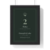 Personalised Cotton Anniversary Print - classic, dark