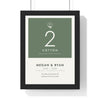Personalised Cotton Anniversary Print - modern, light