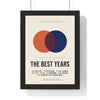Personalised Couple Movie Poster Print - framed cream couple movie poster with credits