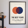 Personalised Couple Movie Poster Print - couple film poster on the living room wall