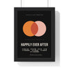 Personalised Couple Movie Poster Print - framed black wedding version