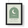 Personalised Couple Tarot Card Print - framed sage The Moon version
