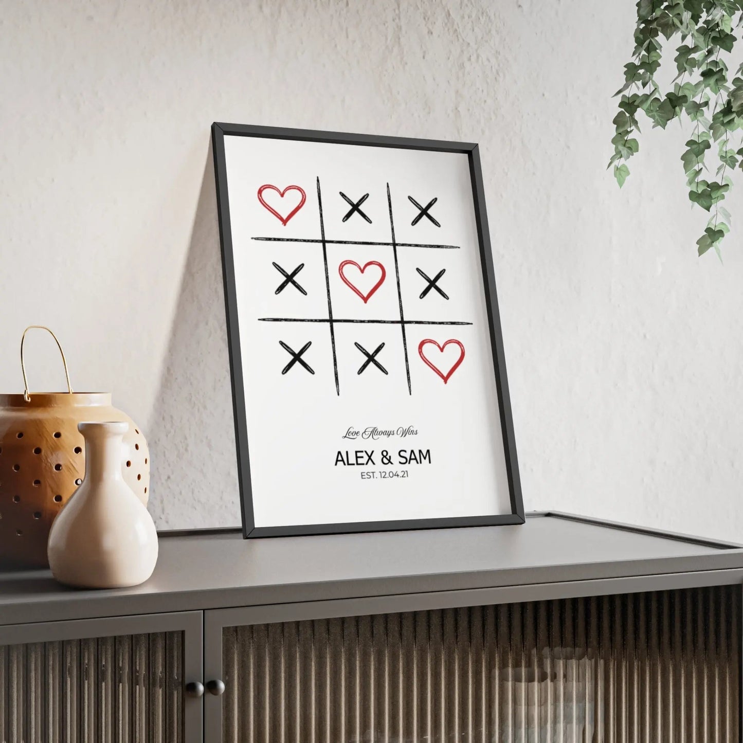 Framed personalised print