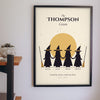 Personalised Coven Print - coven sisters print on a living room wall