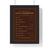 Personalised Cricket Honours Board Print - framed mahogany cricket honours board print for a retiring captain