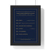 Personalised Cricket Honours Board Print - framed navy captain honours board