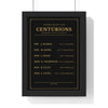 Personalised Cricket Honours Board Print - framed black centurions board