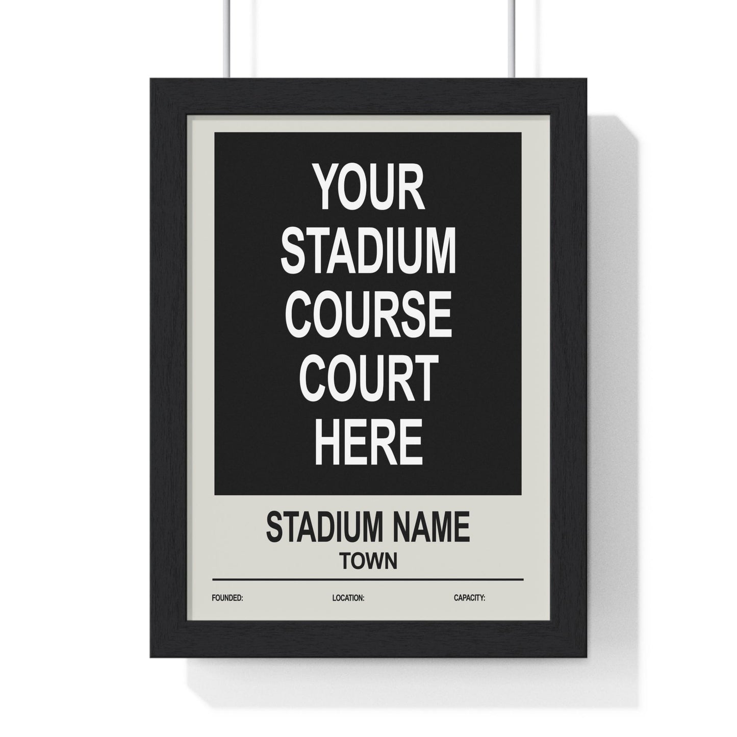 Personalised Custom Event Stadium Poster - Poster Kingz - A5 (unframed) 5.8 × 8.3 in - 