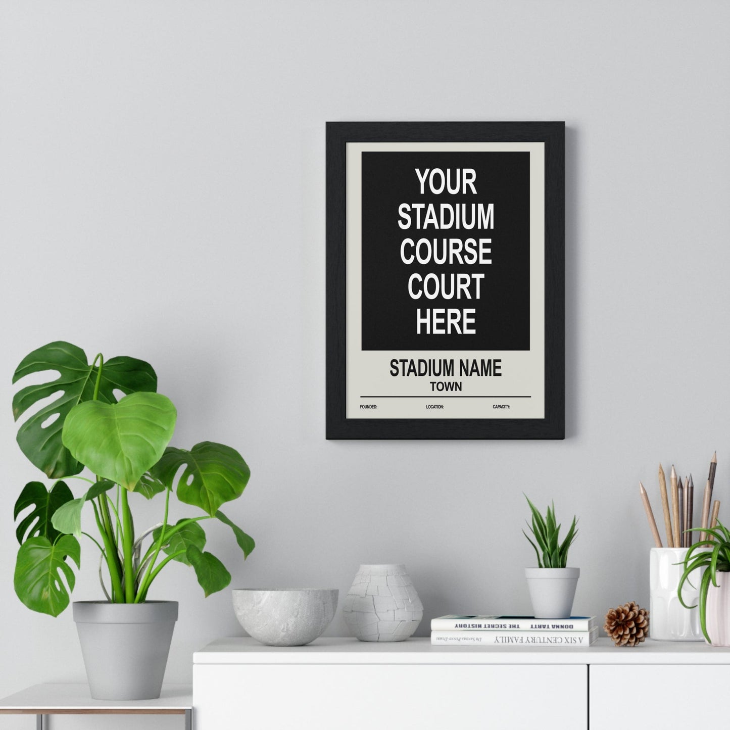 Personalised Custom Event Stadium Poster - Poster Kingz - A5 (unframed) 5.8 × 8.3 in - 