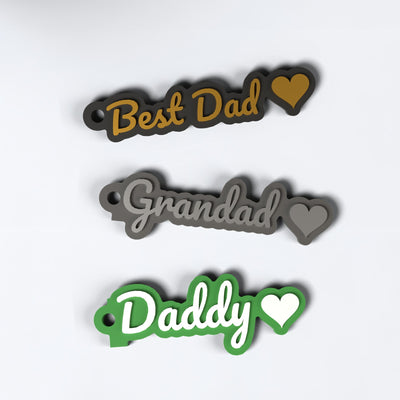 Personalised Dad Keyring - personalised dad keyring examples
