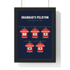 Personalised Dad's Dream Team Print - framed cycling peloton version