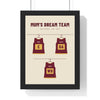 Personalised Dad's Dream Team Print - Mum's Dream Team netball version