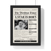 Personalised Day You Were Born Newspaper Print - black and white 2008 edition for an 18th birthday