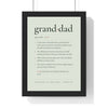 Personalised Definition Print - framed sage Grandad definition print with four definitions