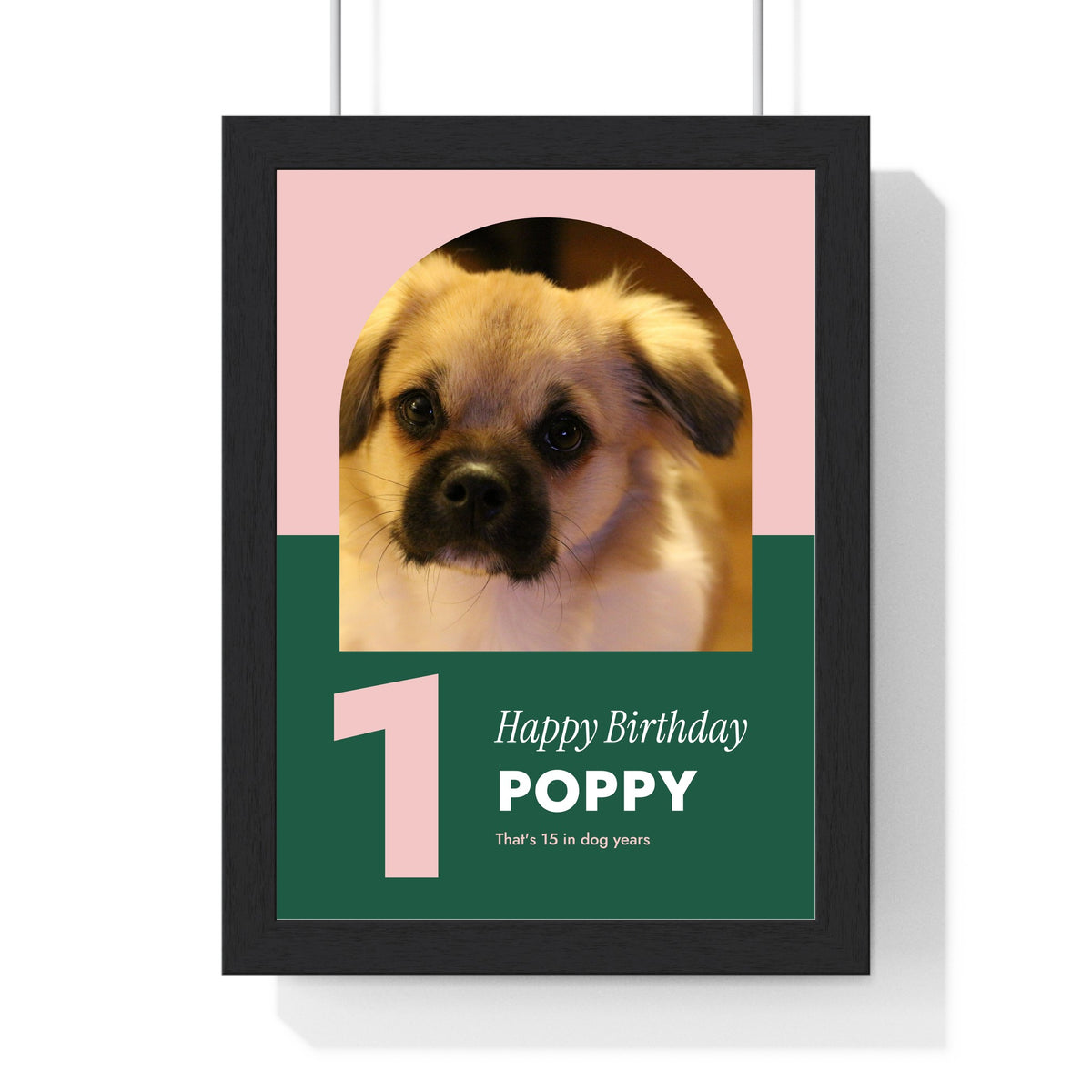 Personalised Dog Birthday Print - another design