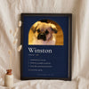Personalised Dog Definition Print - leaning in a frame