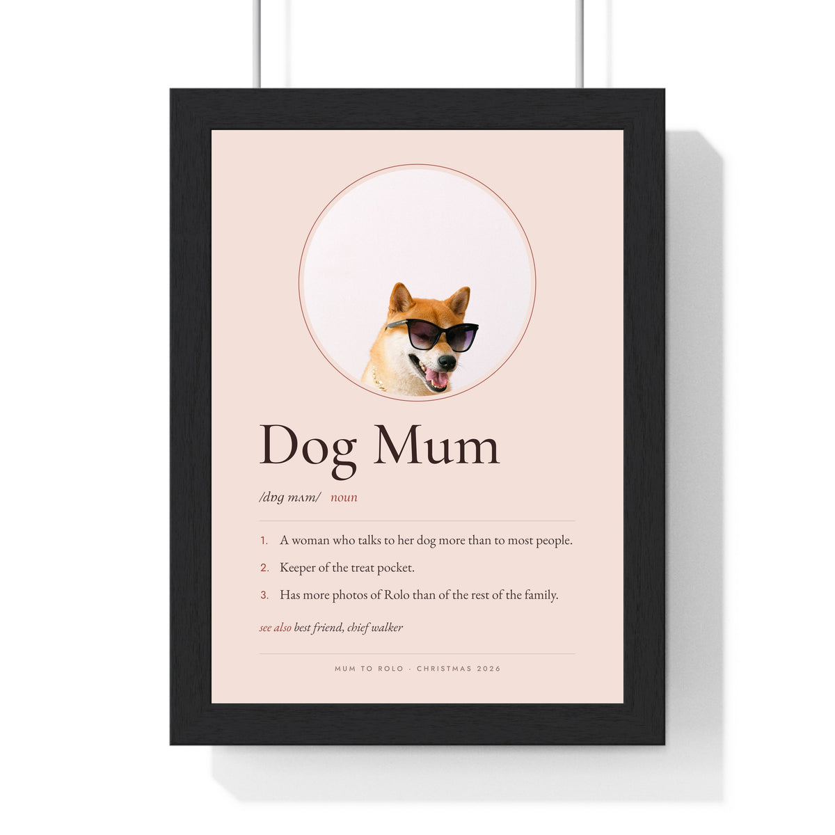 Personalised Dog Definition Print - another design