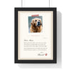 Personalised Gift From the Dog Letter Print - framed personalised gift from the dog letter print