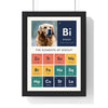 Personalised Dog Periodic Table Print - framed personalised dog periodic table print