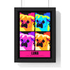 Personalised Dog Pop Art Print - another colourway