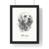 Personalised Dog Sketch Portrait Print - framed personalised dog sketch portrait print
